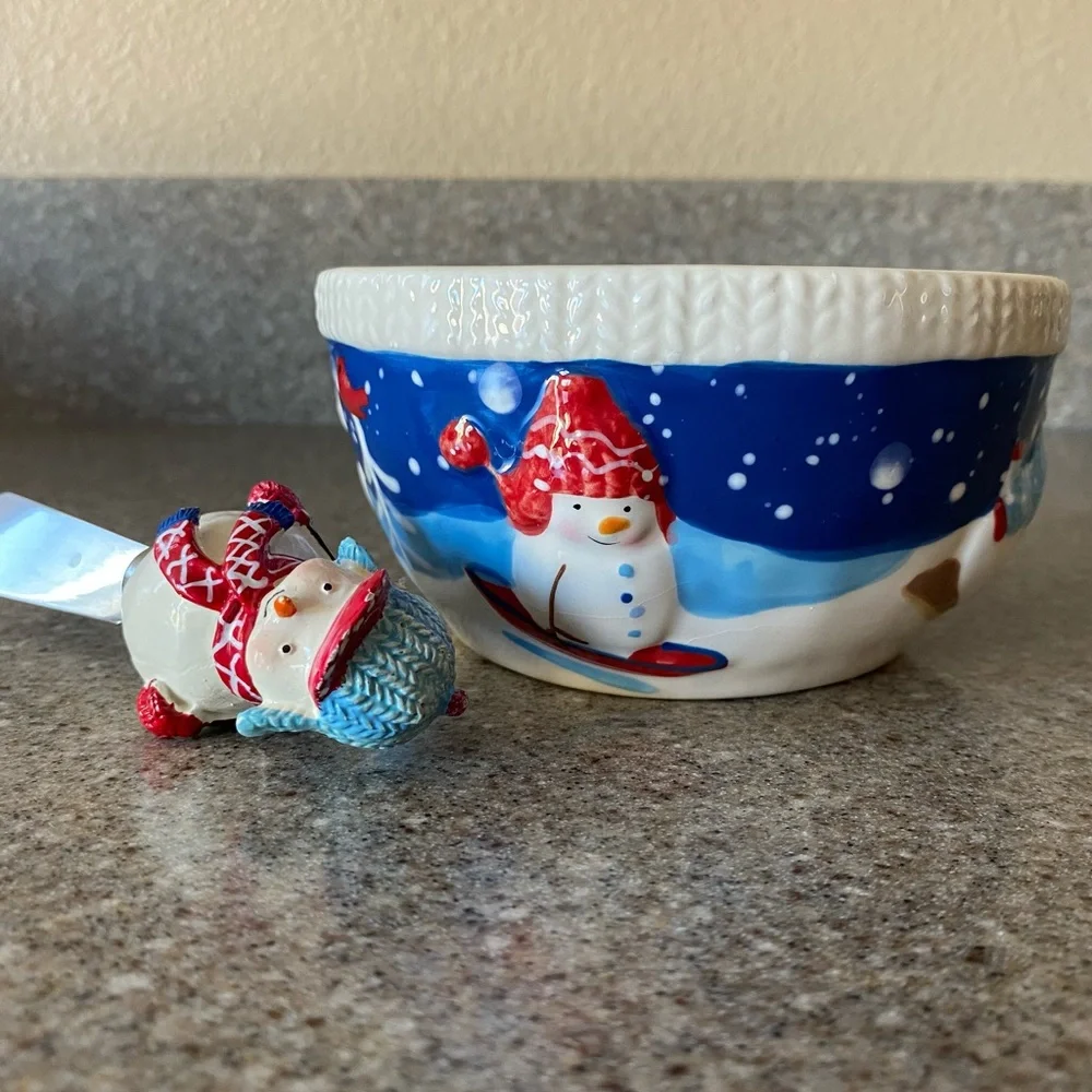 St. Nicholas Square Christmas Dip Set “Let It Snow” - Picture 4 of 7